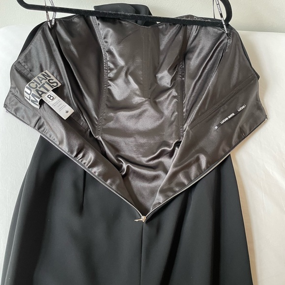 Strapless Cocktail Dress with bow in front by Lucian Matis - Picture 8 of 15